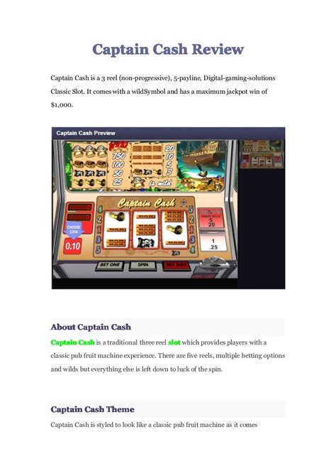 Captain Cash opening hours in Riverwood .